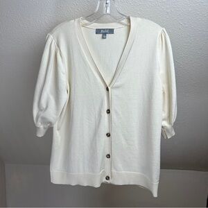 MARLED REUNITED CLOTHING V-Neck Button Front Cardigan. Size L